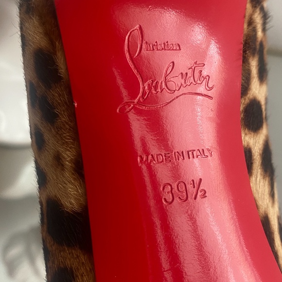 Christian Louboutin Leopard Print Heels - Picture 8 of 9